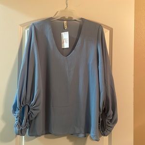 Tyche light blue blouse- never worn!